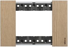 Рамка горизонтальная Legrand BTicino Living Now 1-м. 3 мод. дерево дуб картинка